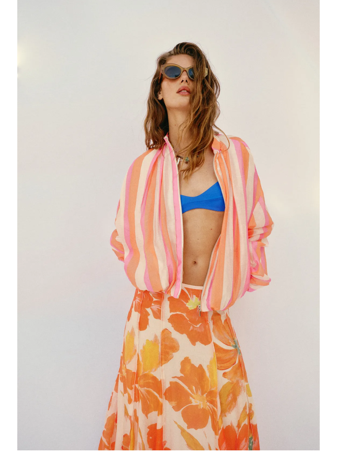 Bomber stripe multicolor jacket