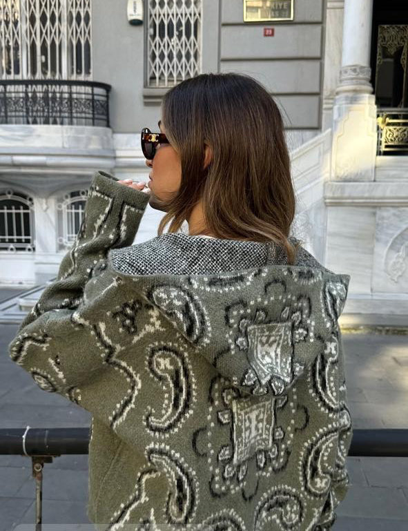 Bandana olive hoddie