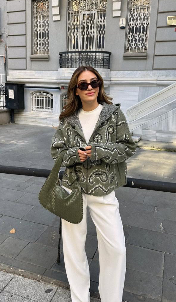 Bandana olive hoddie