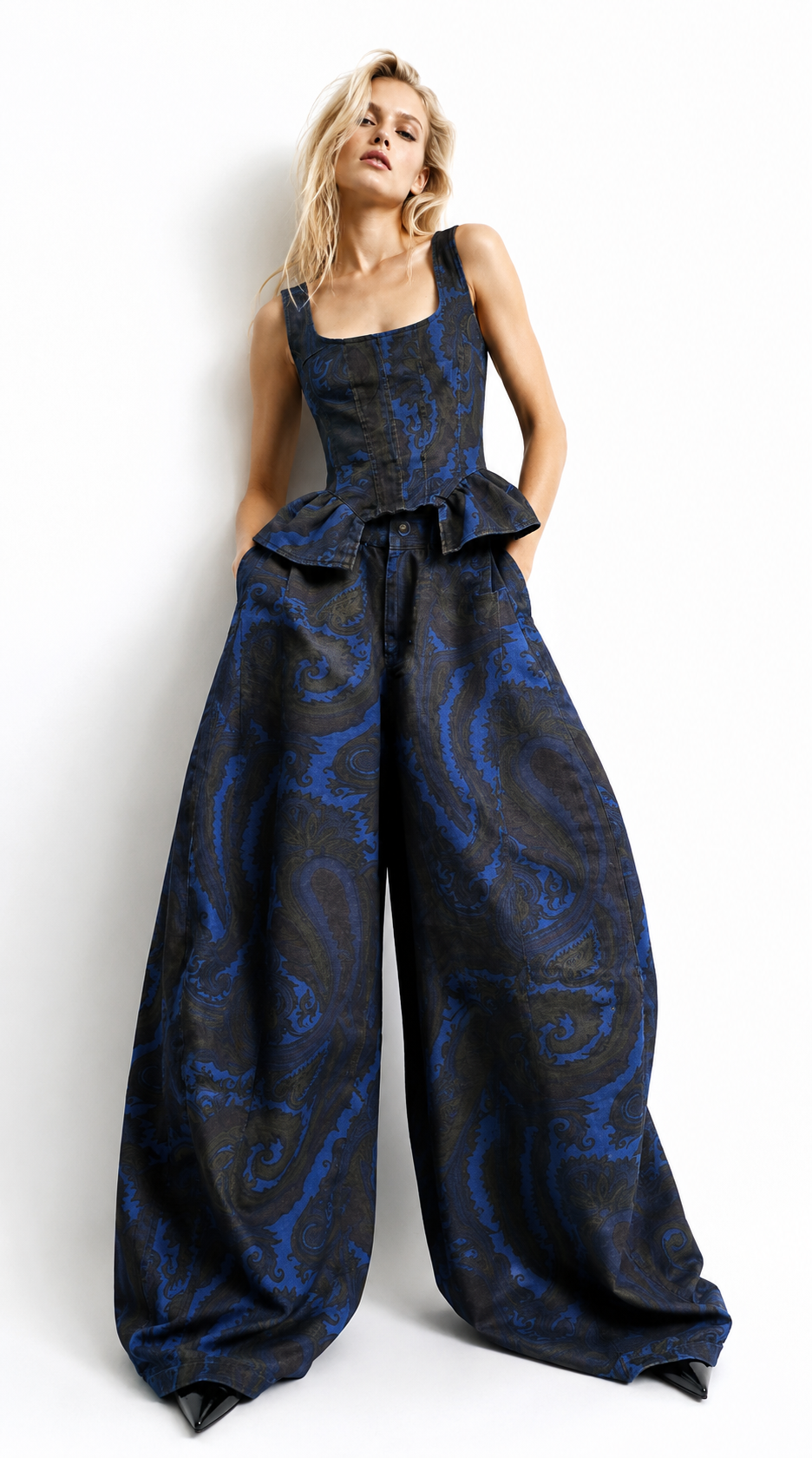 Set black blue zegzag limited