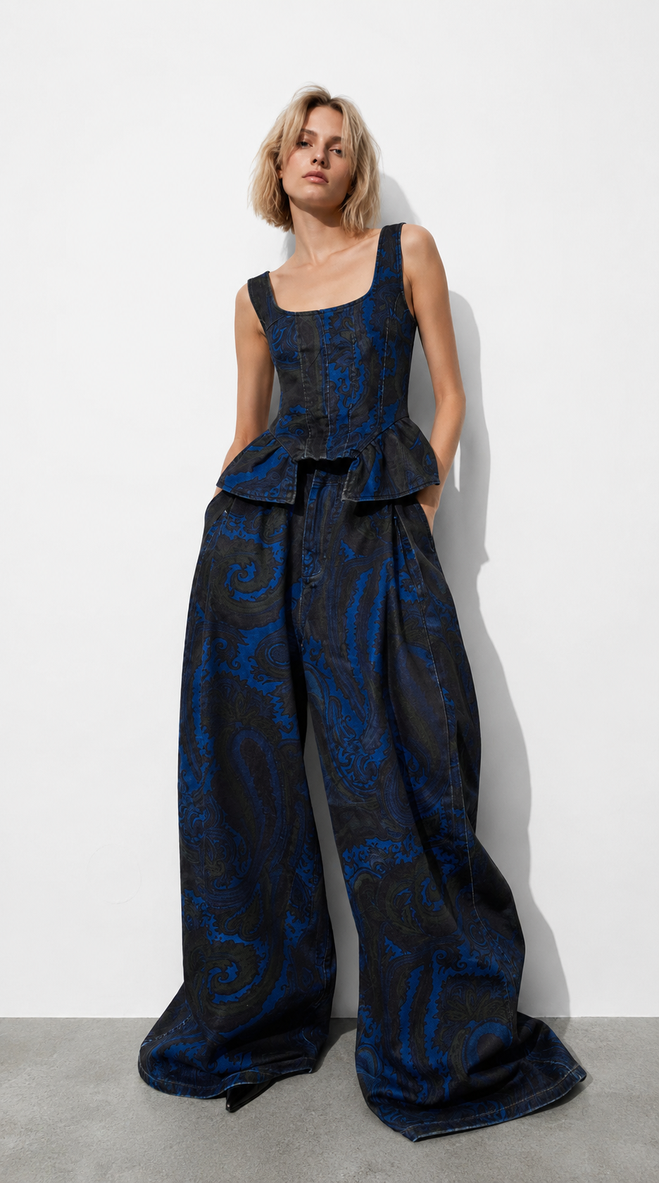 Set black blue zegzag limited