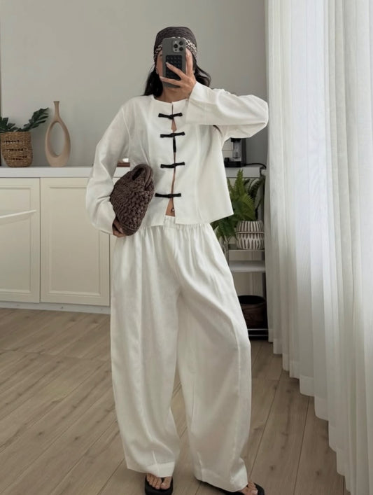 Set white tang + pants
