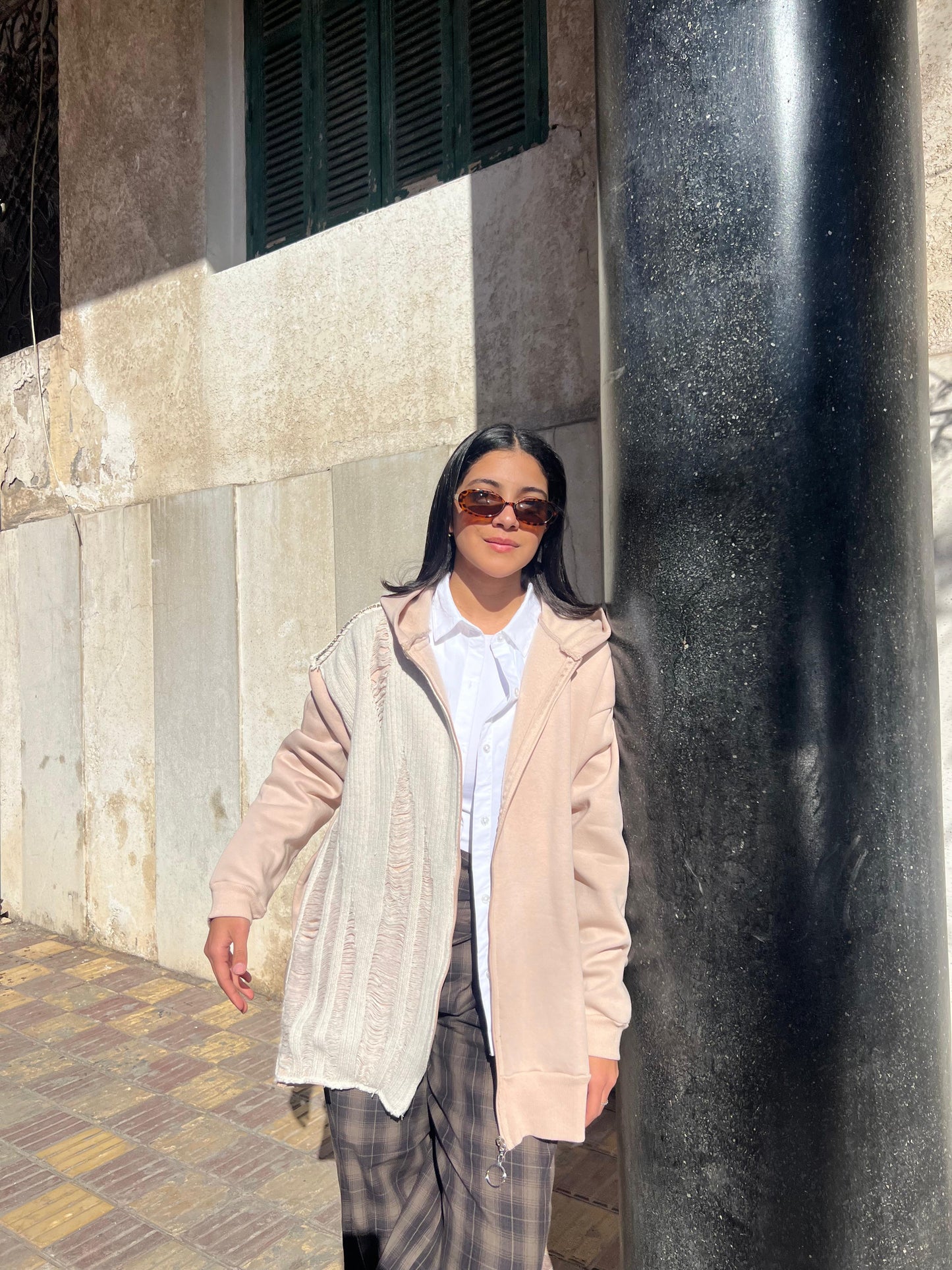 Jacket sweater beige Dq