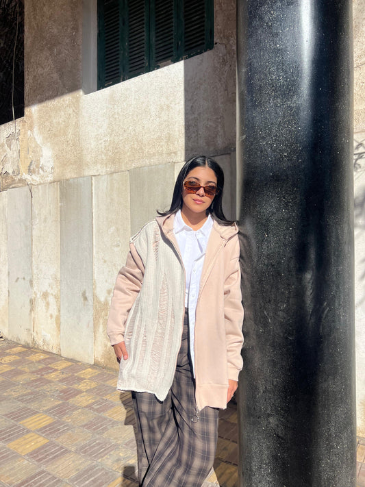 Jacket sweater beige Dq