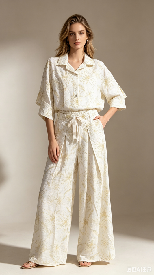 Set embroidery lace