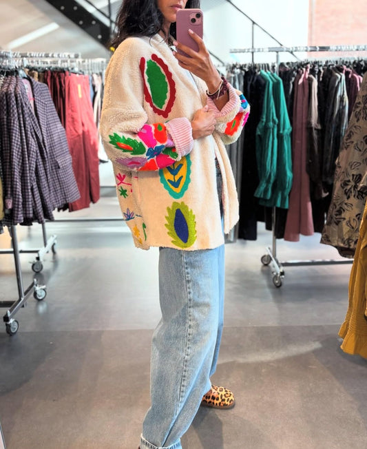 Jacket Fur Colorful neon