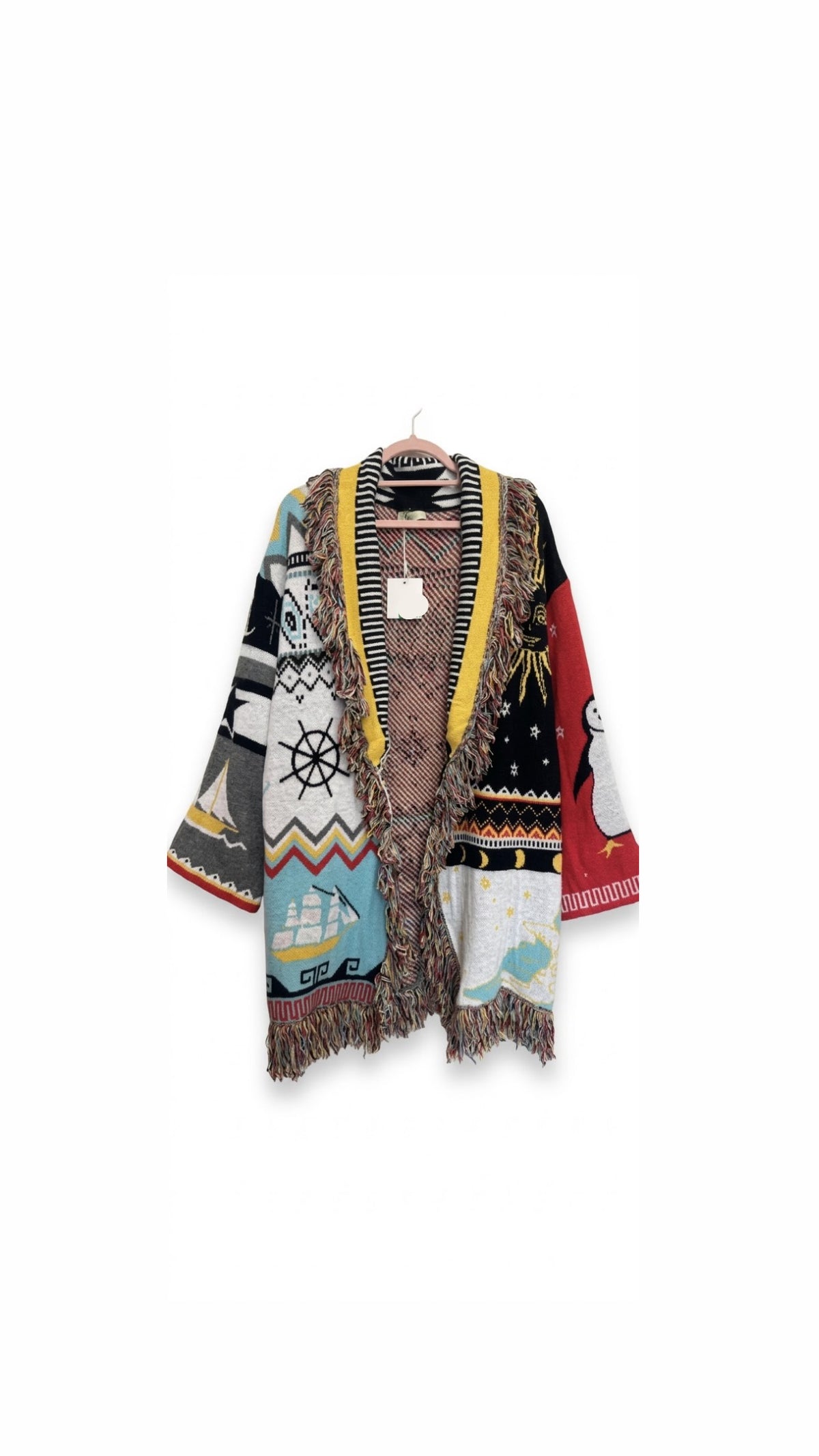 Cardigan pattern multicolor