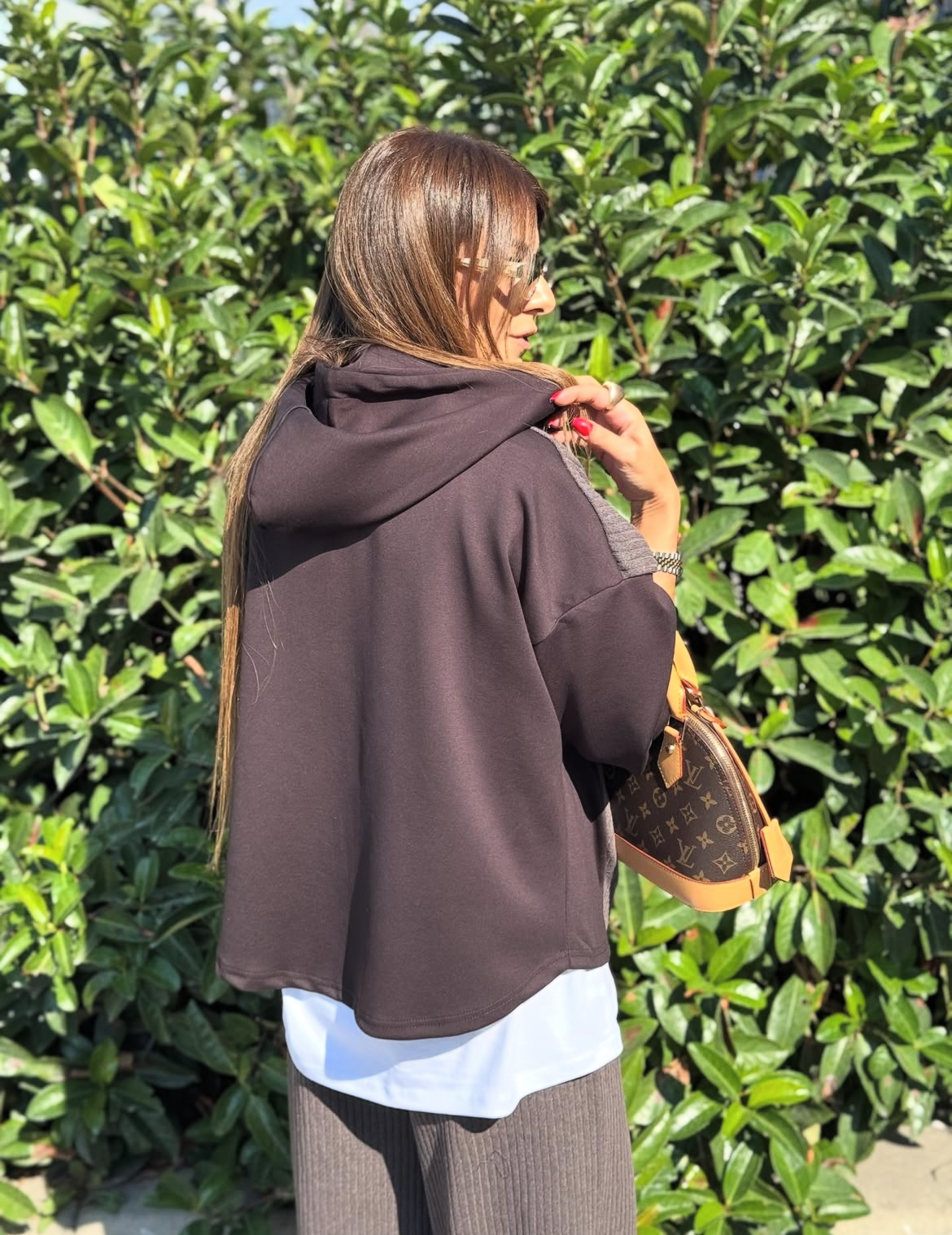 Set brown fabric mix