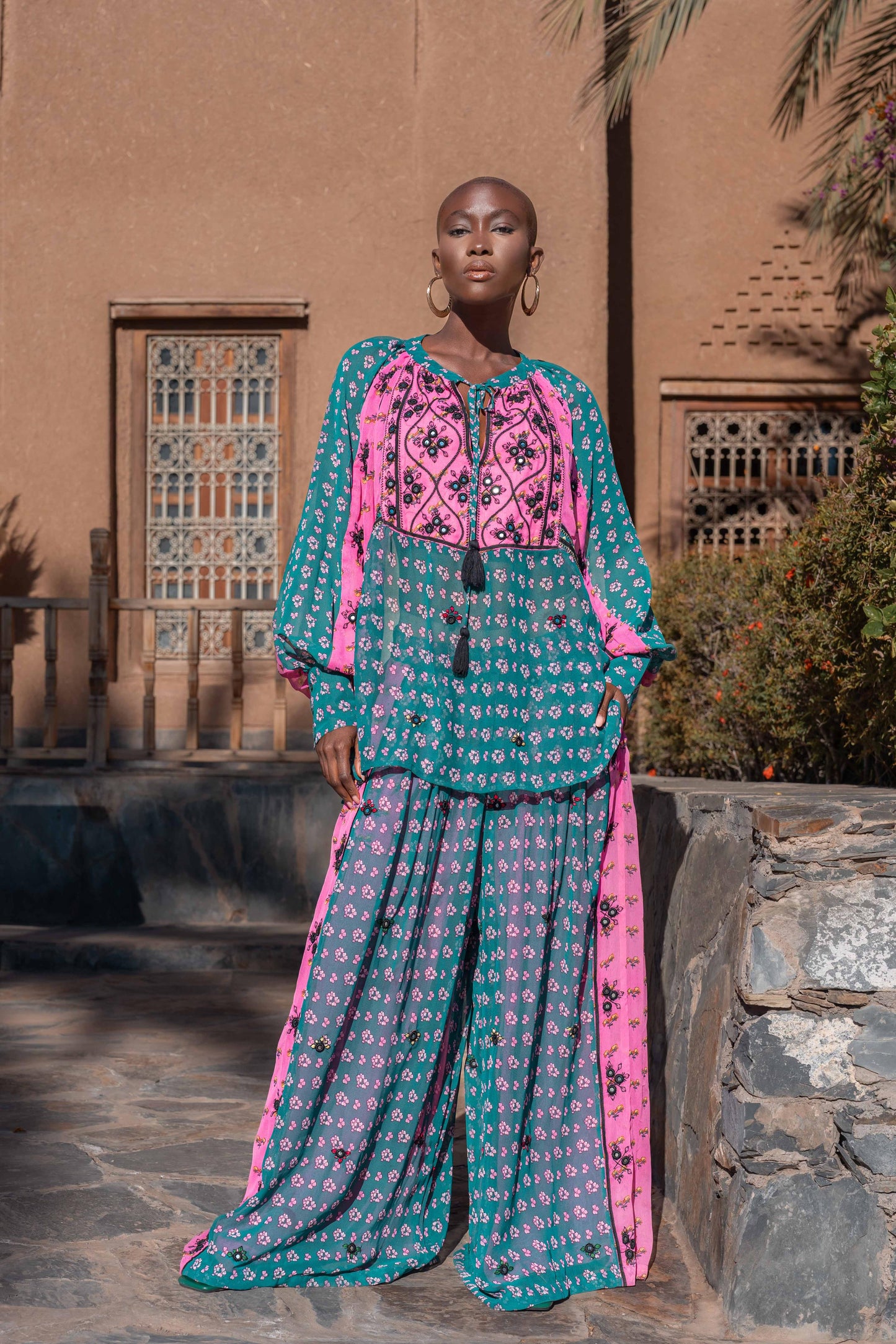 Set Shiffon floral