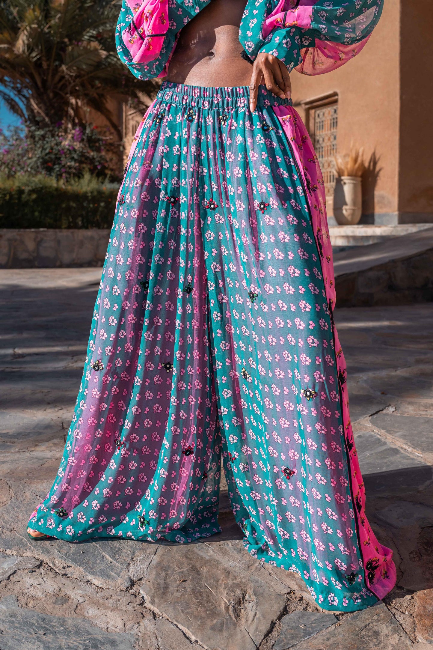 Set Shiffon floral