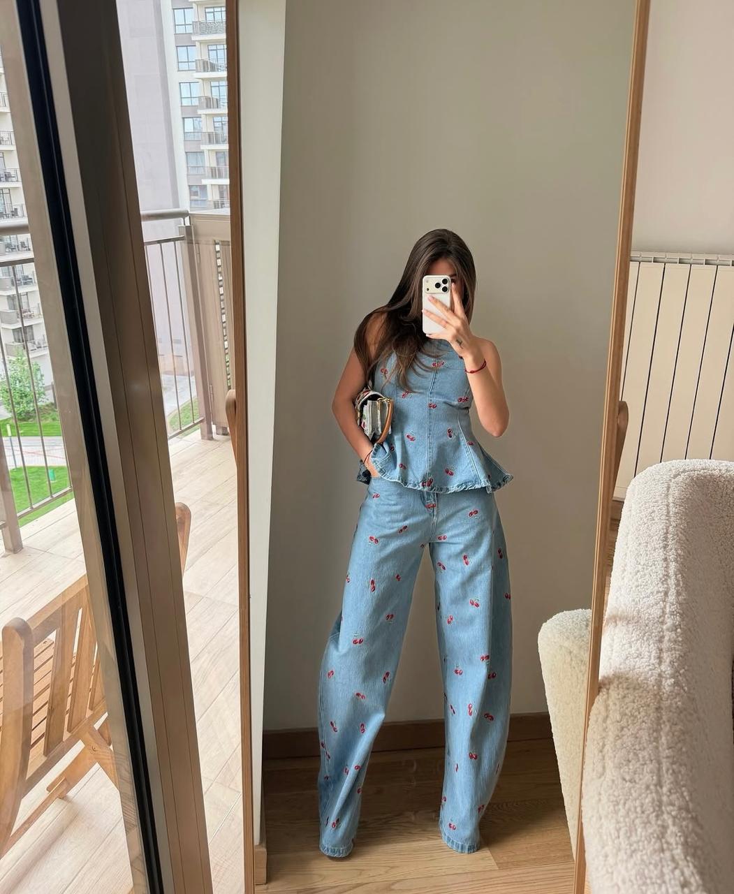 Set denim cherrys