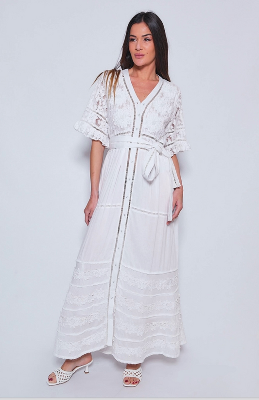 Dress white lace
