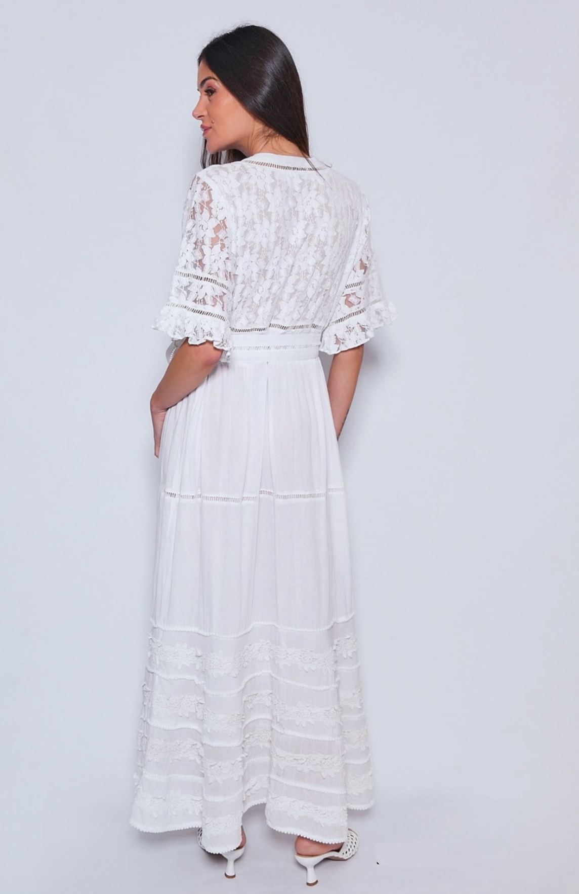 Dress white lace