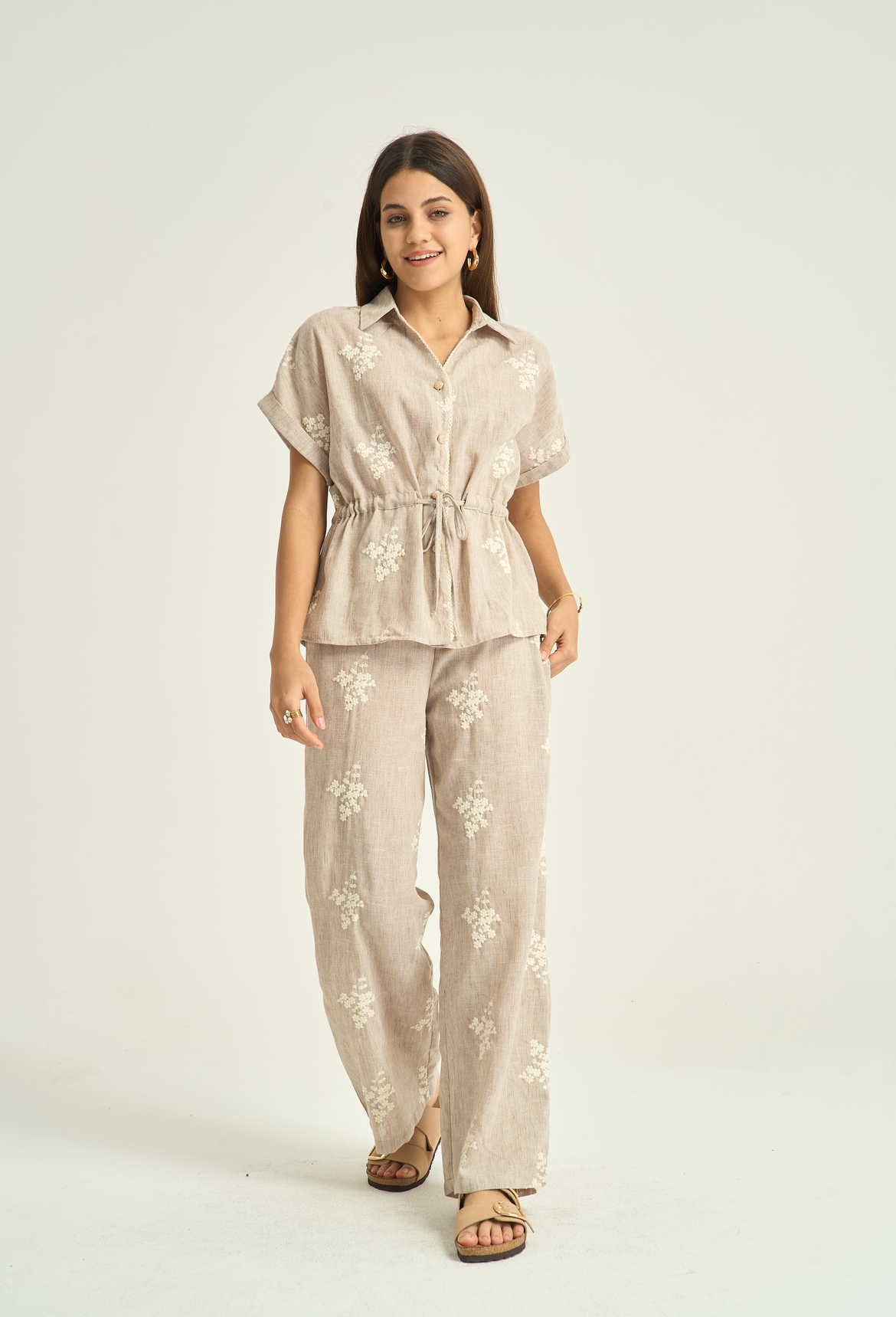 Set cafe lace fleur