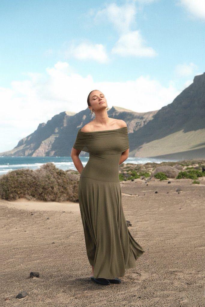 Dress olive