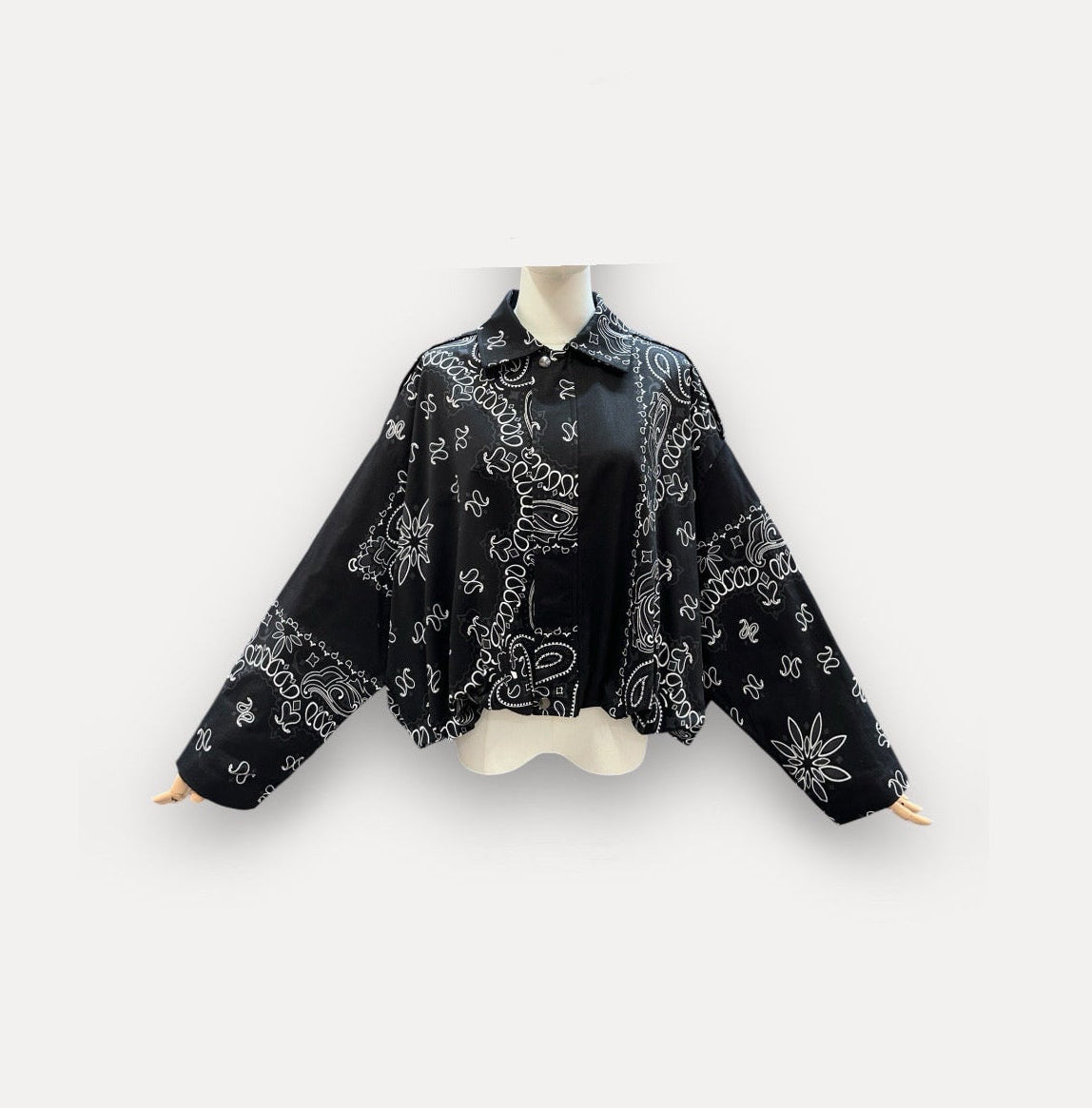 Jacket bandana bomber black