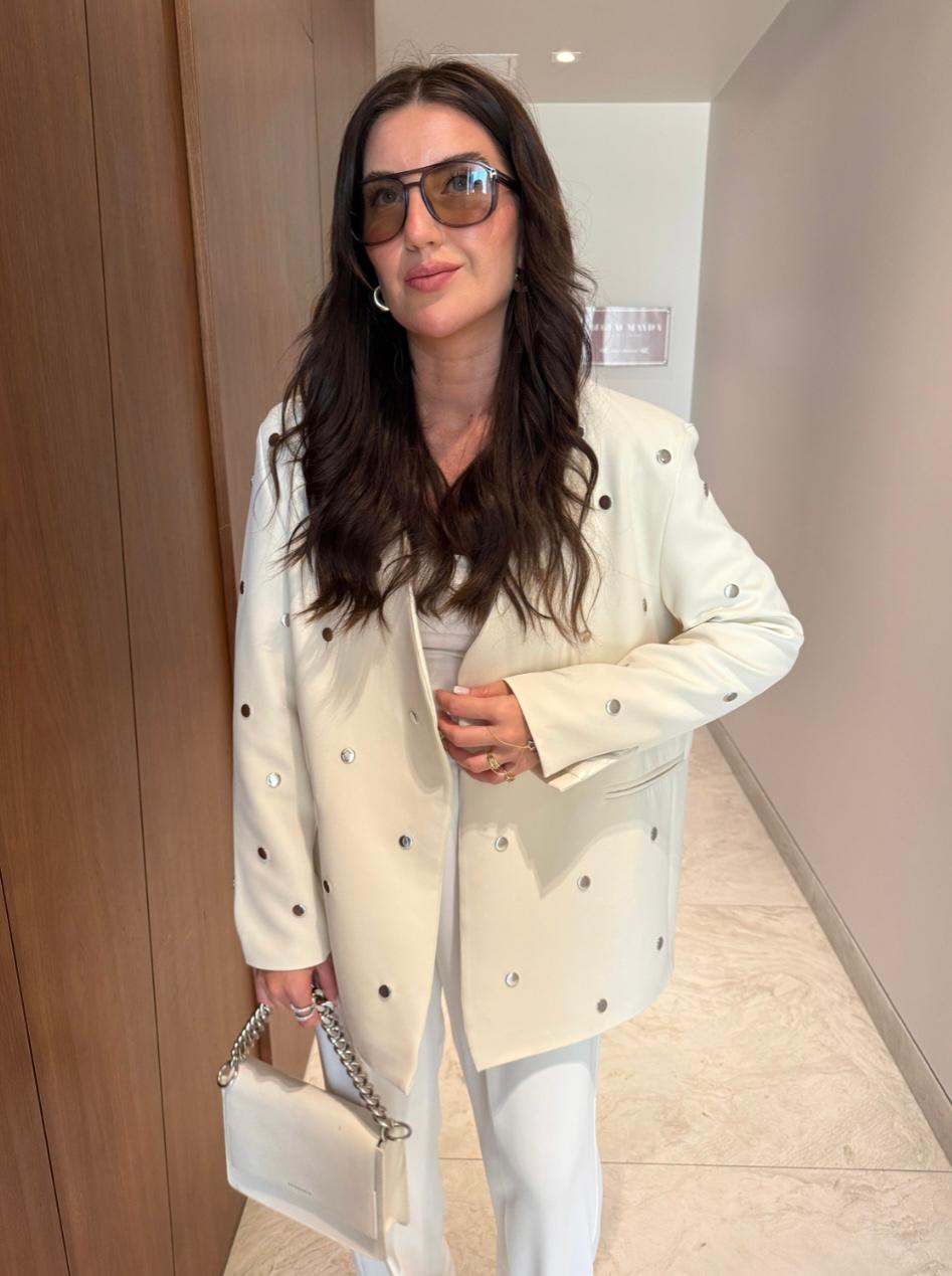Blazer studs offwhite