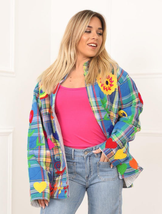 Jacket embroidery colorful