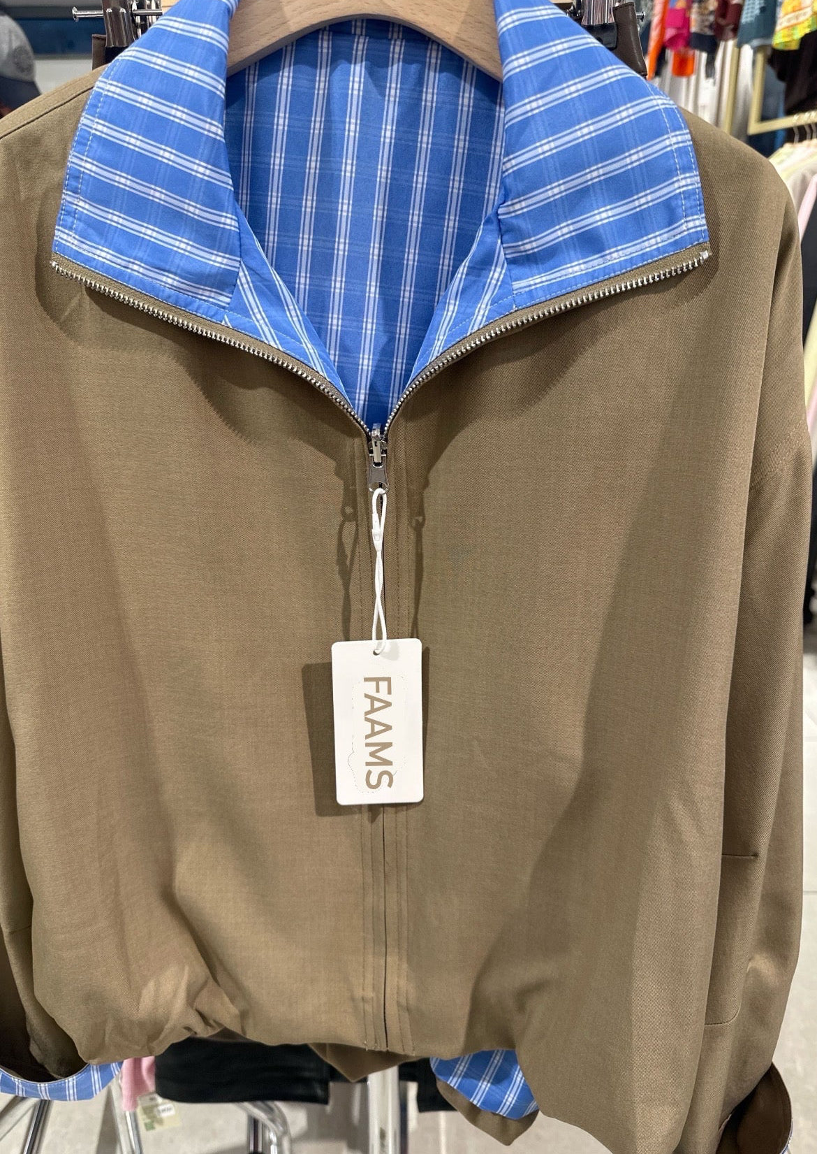 Jacket double face cafe