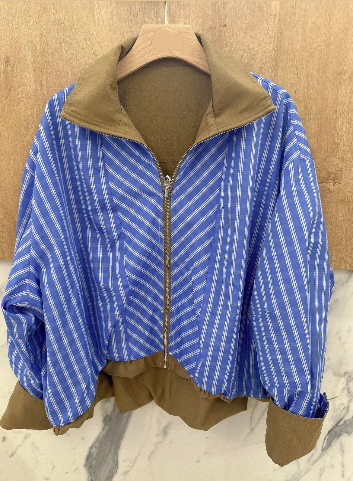 Jacket double face cafe