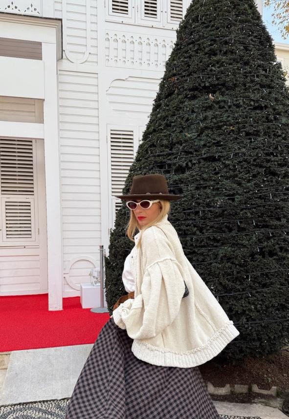 Jacket offwhite knit