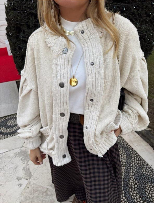 Jacket offwhite knit