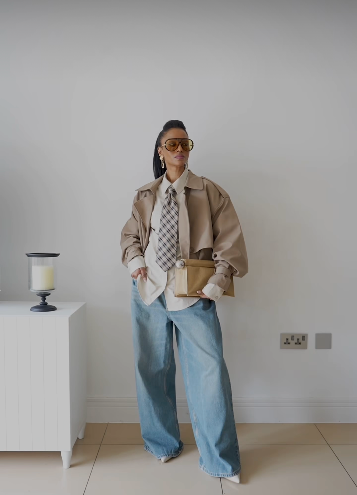 Trench jacket beige