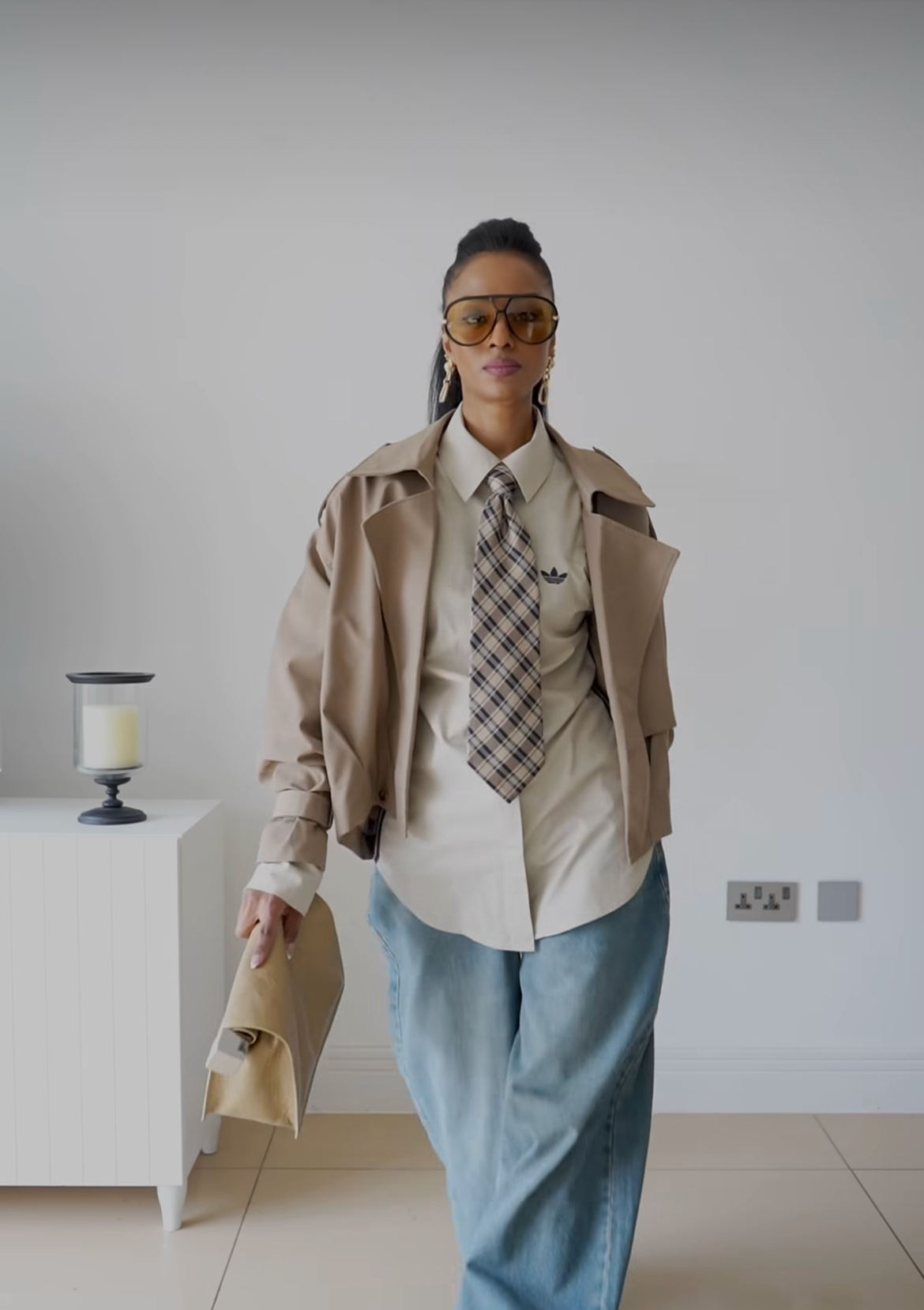Trench jacket beige