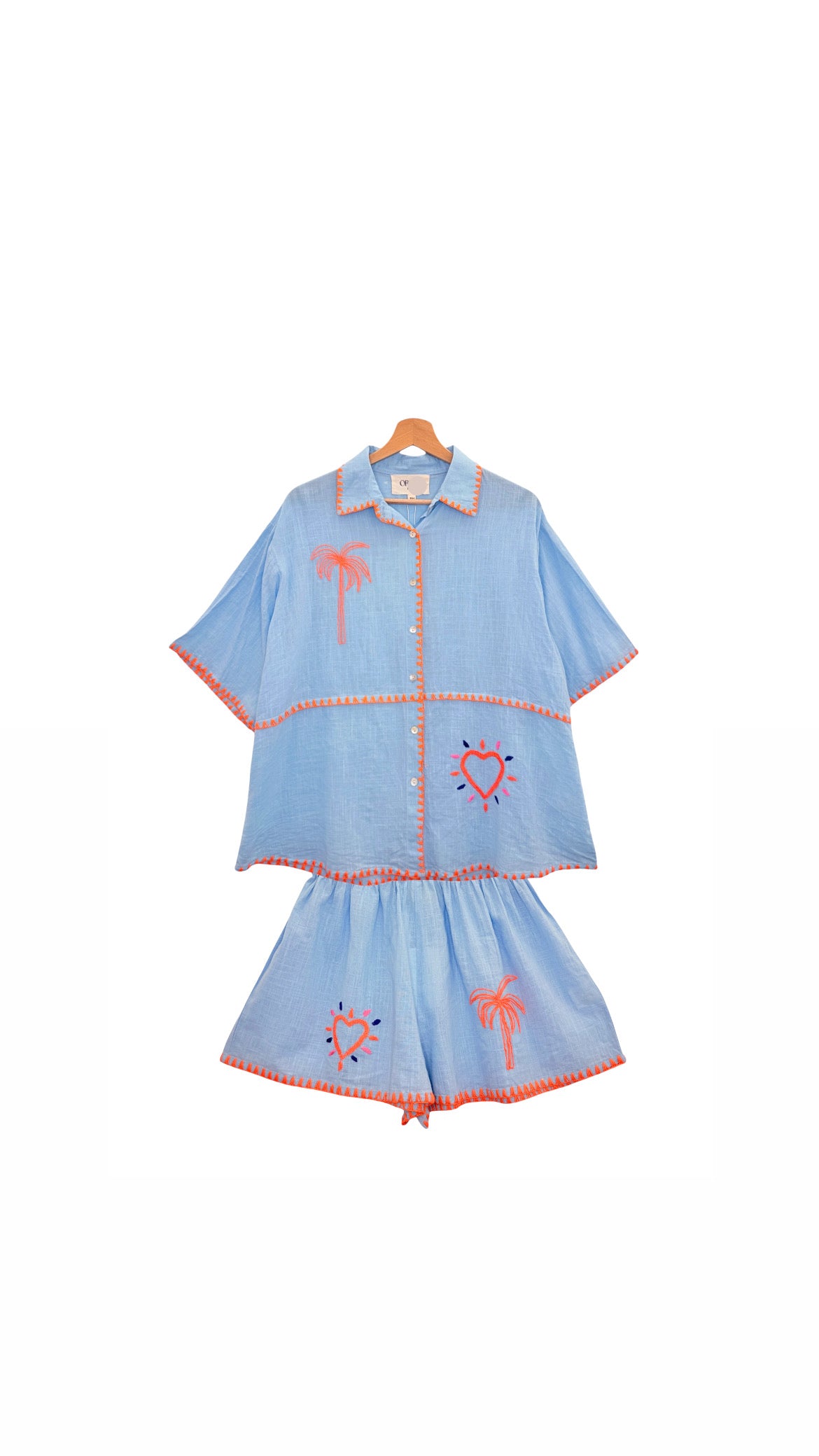 Set shorts blue orange