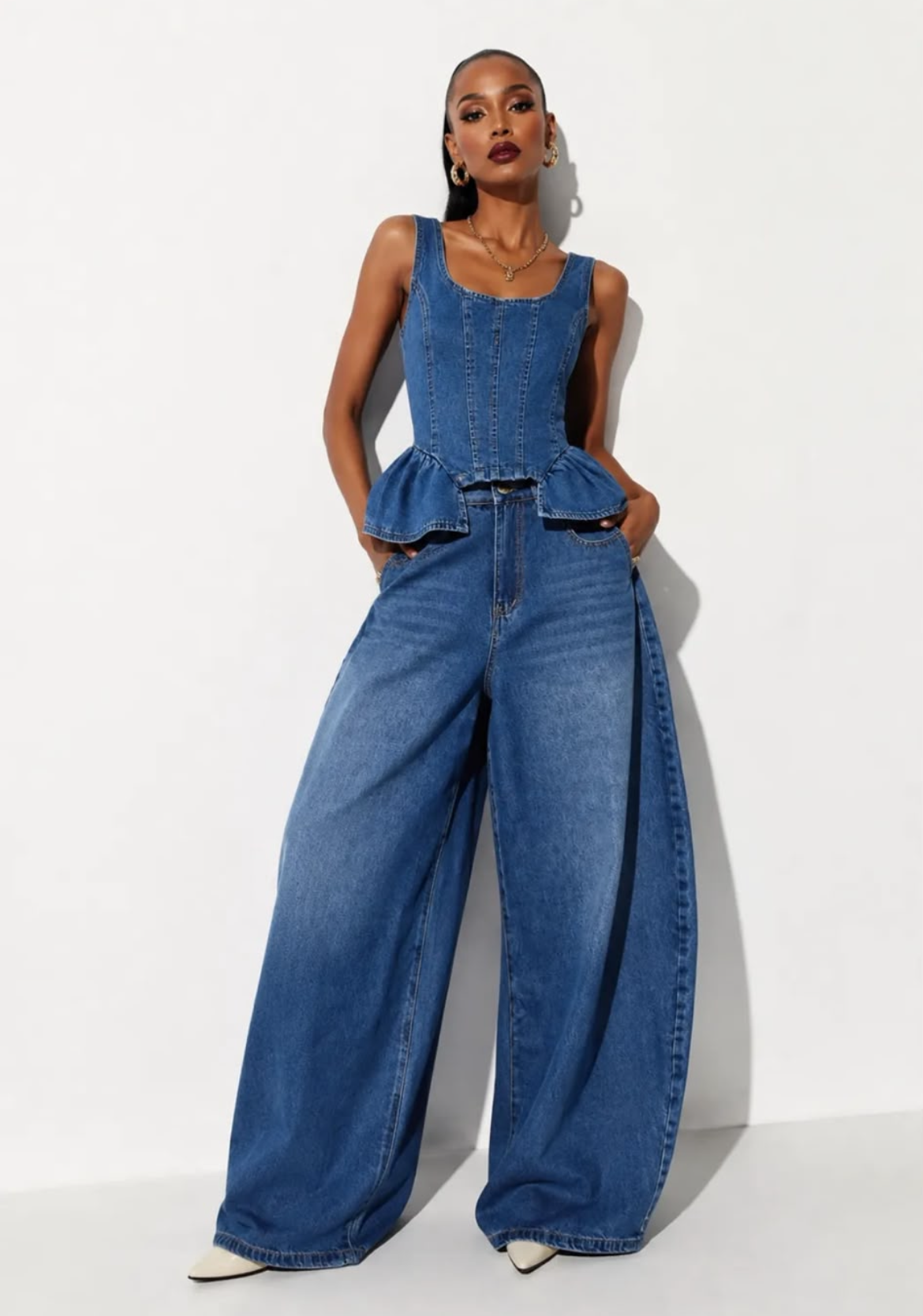 Set plain blue blue