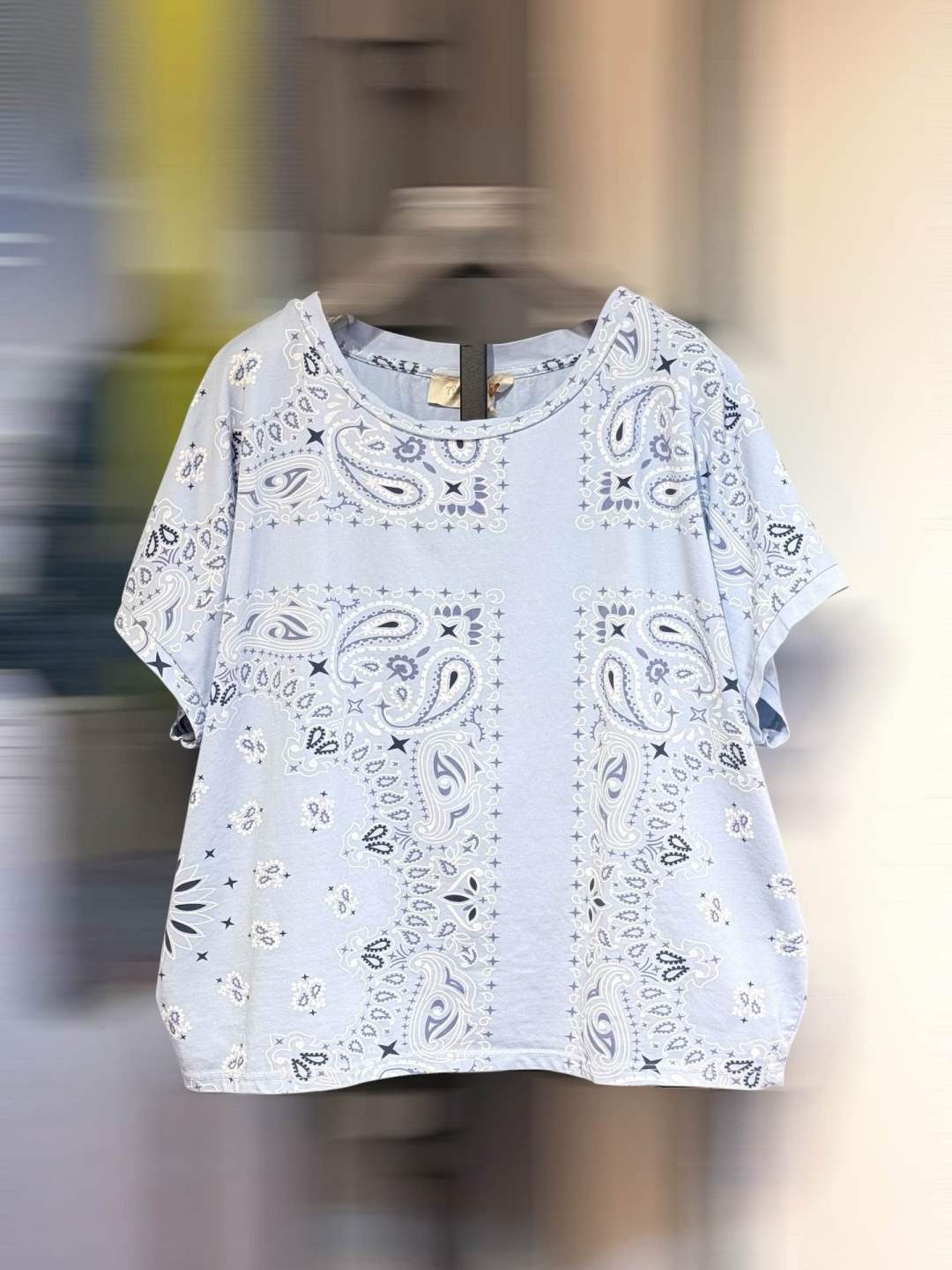 Bandana T shirt blue