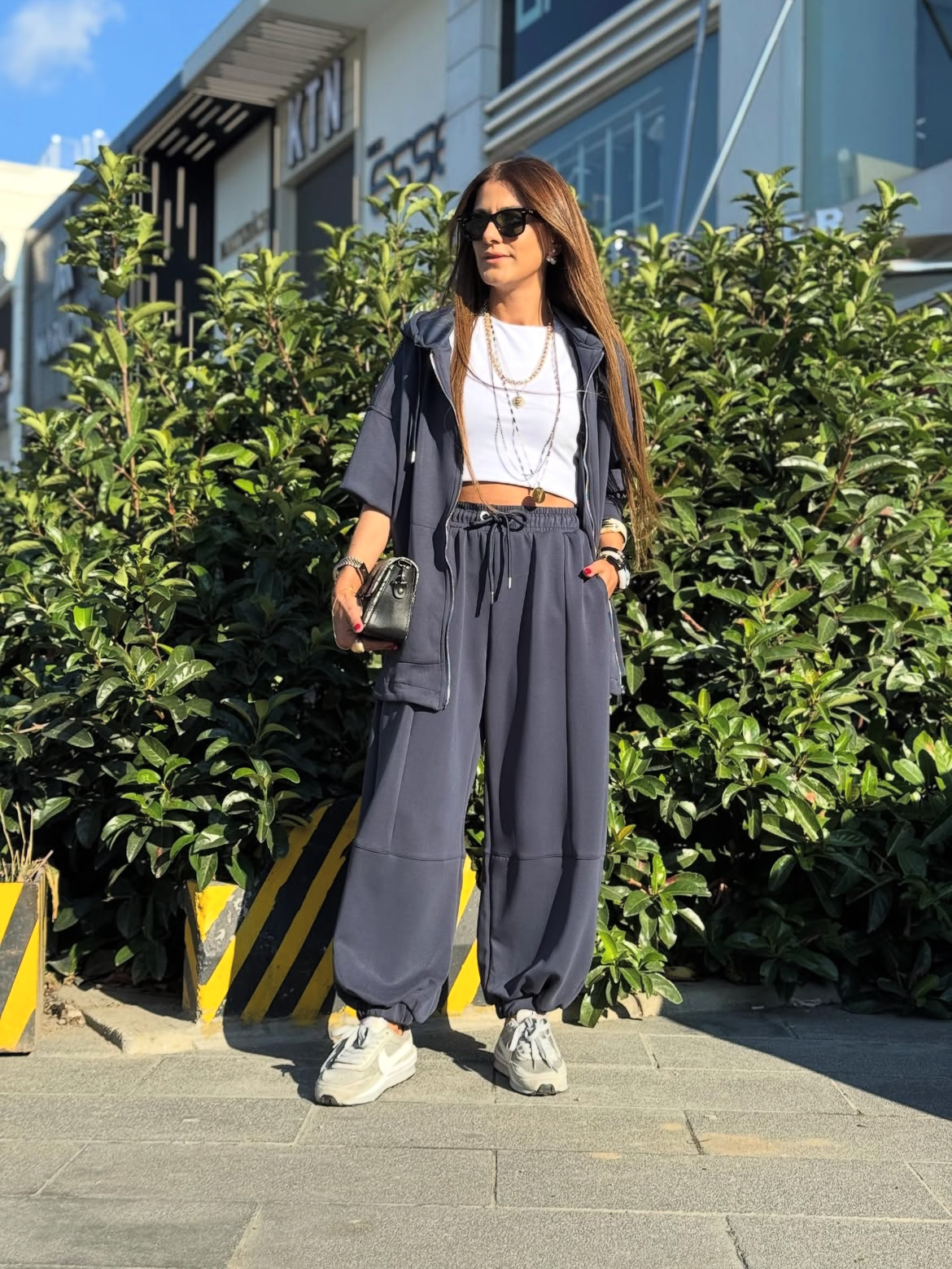 Set Long Hoddie Navy