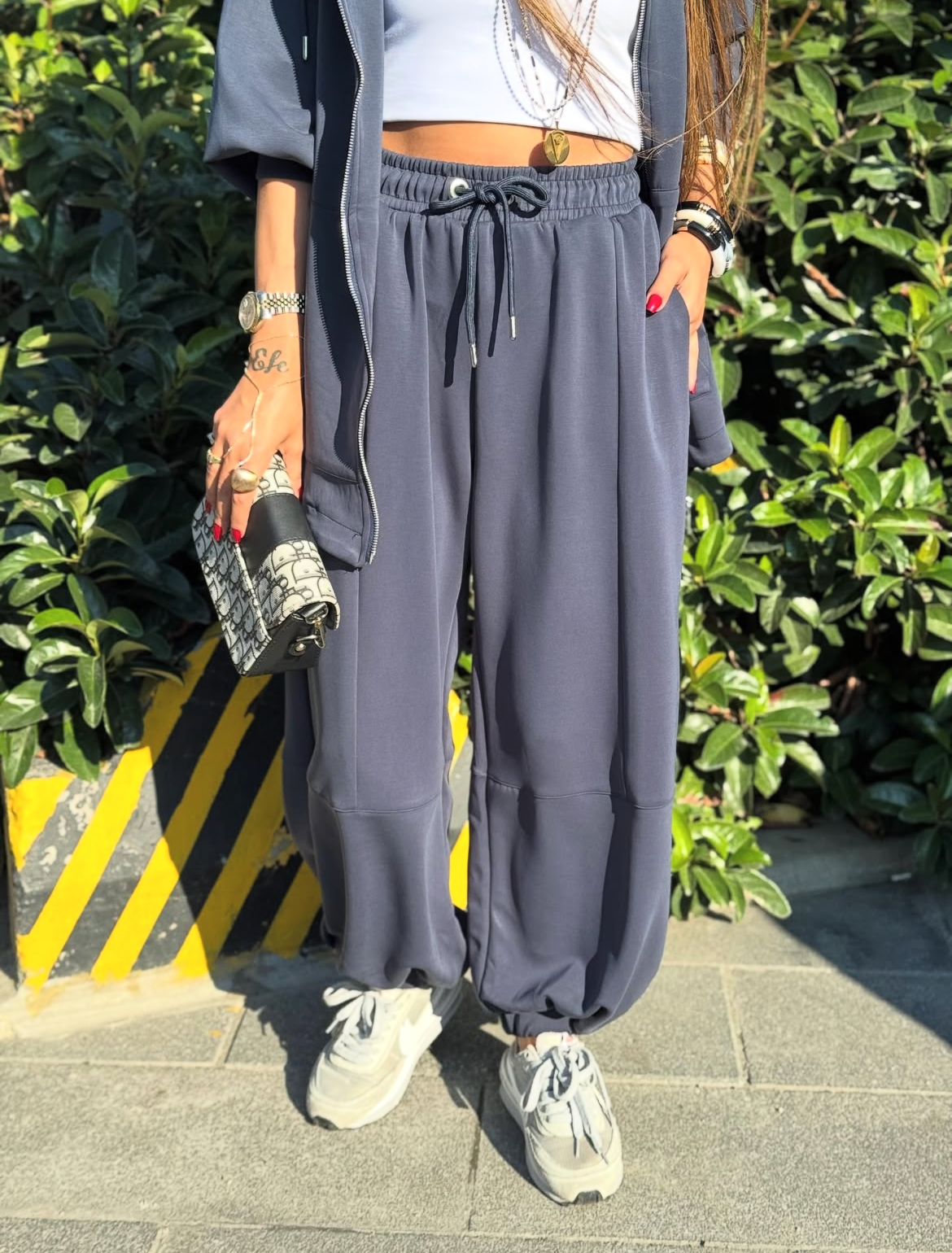 Set Long Hoddie Navy