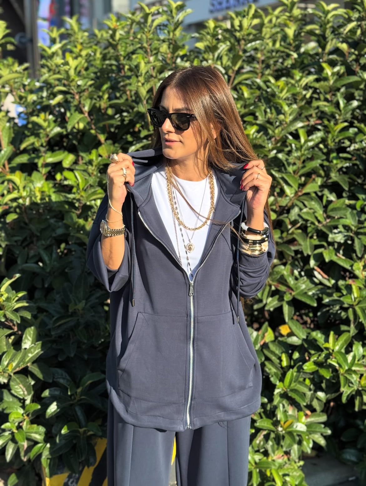 Set Long Hoddie Navy