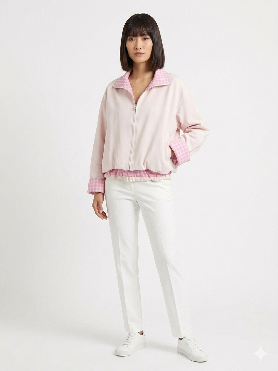 Jacket double face pink