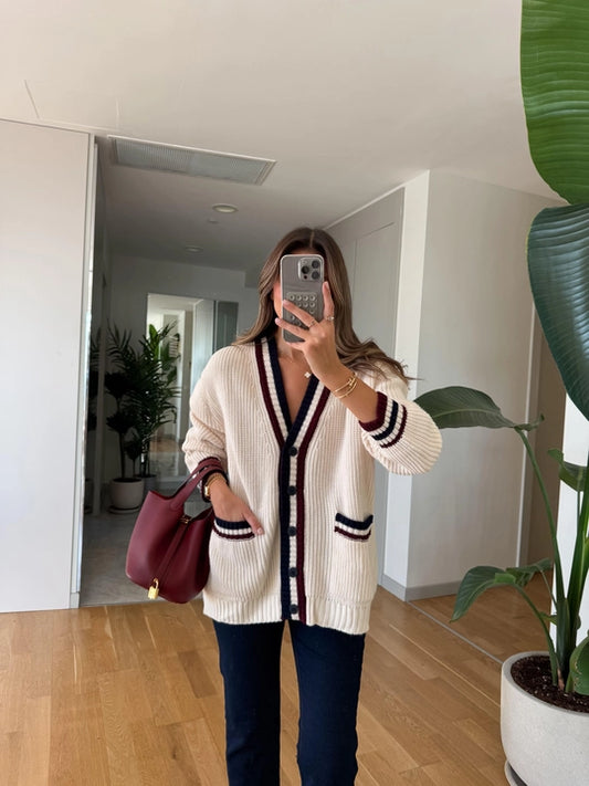 Cardigan Knitted 2 Lines