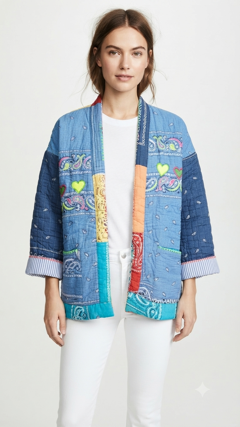Jacket bandana multicolor blue
