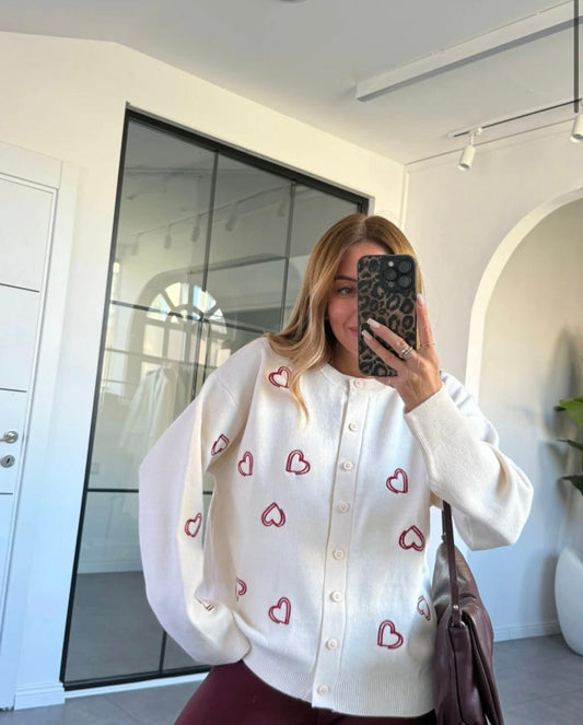 Heart Knit Cardigan