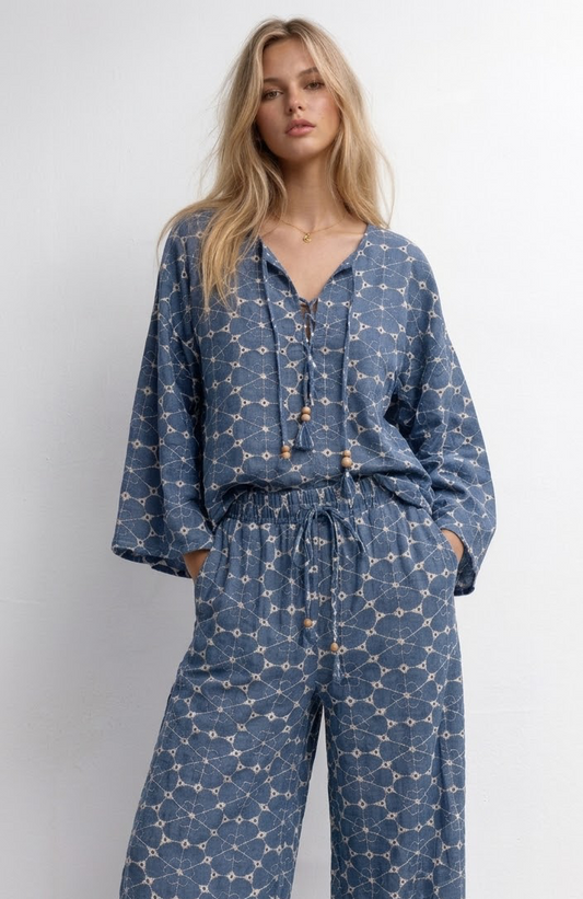 Set blue Lace