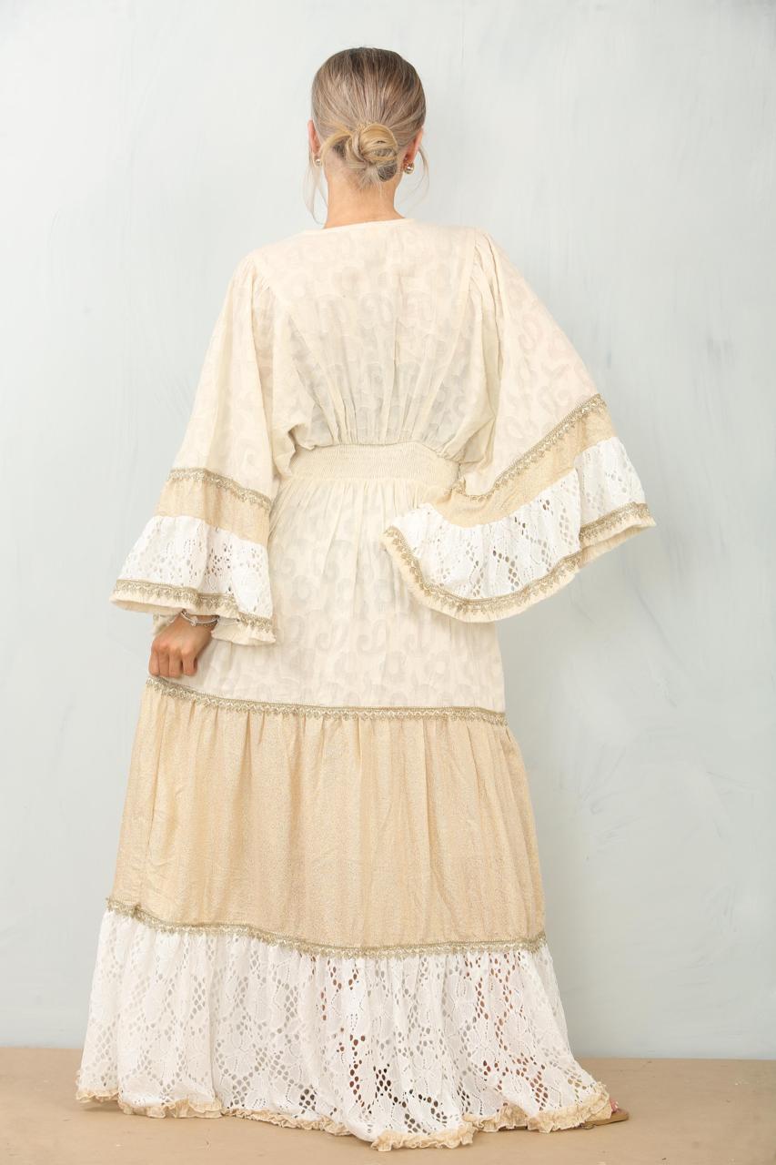 Dress embroidery gold
