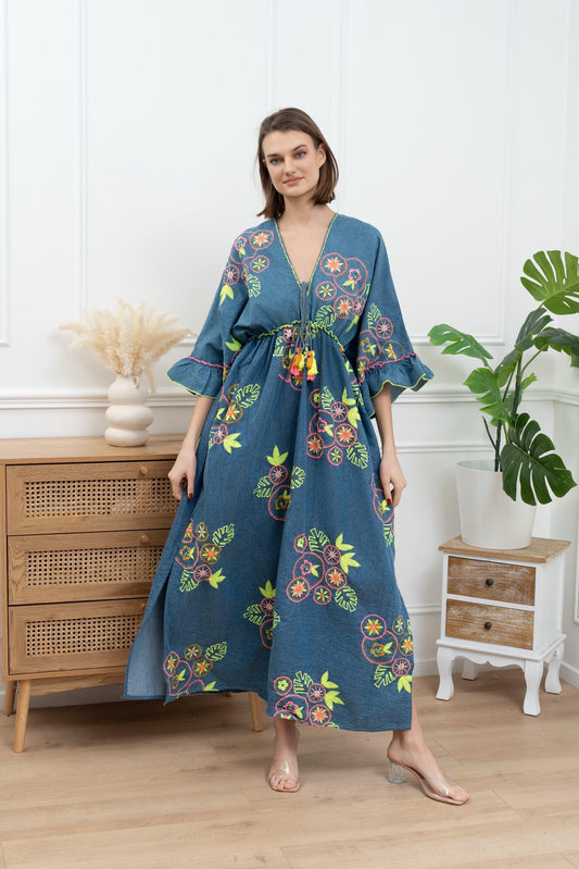 Dress denim cotton pattern