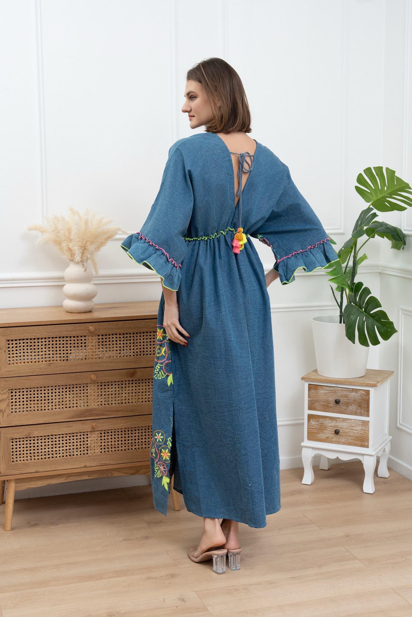 Dress denim cotton pattern