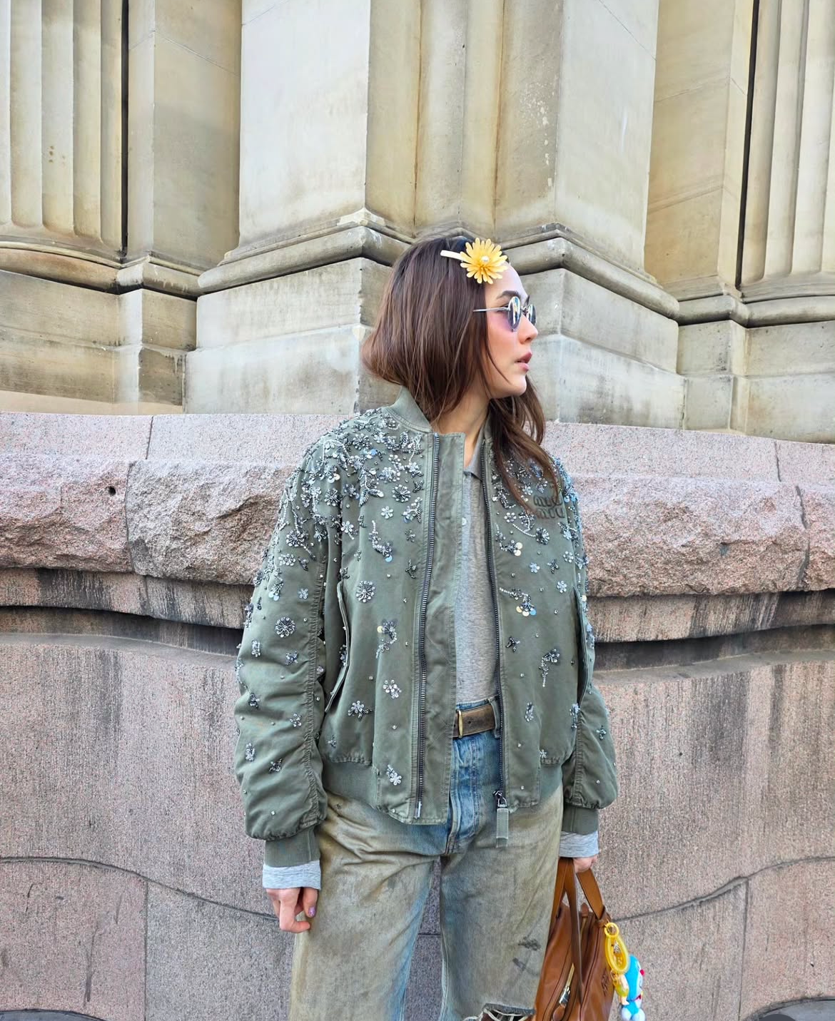 Jacket Olive Embroidery