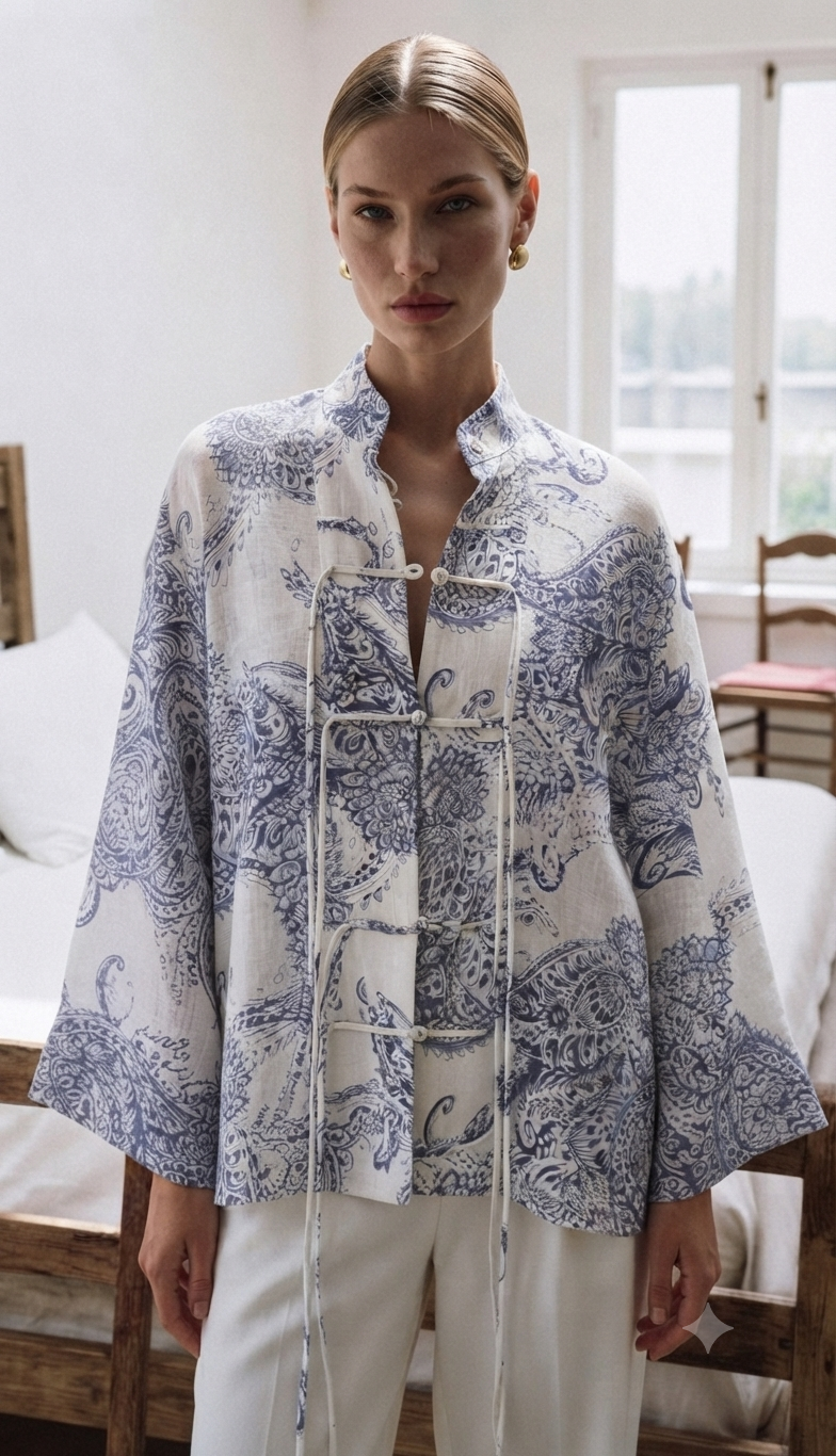 Shirt pattern blue