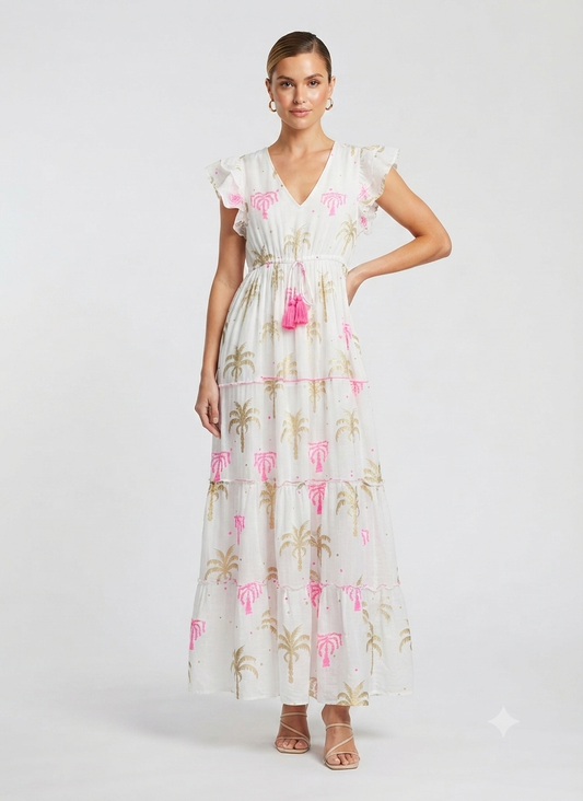 Dress patches pink gold