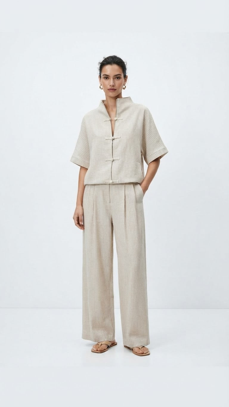 Set Tang stripe offwhite