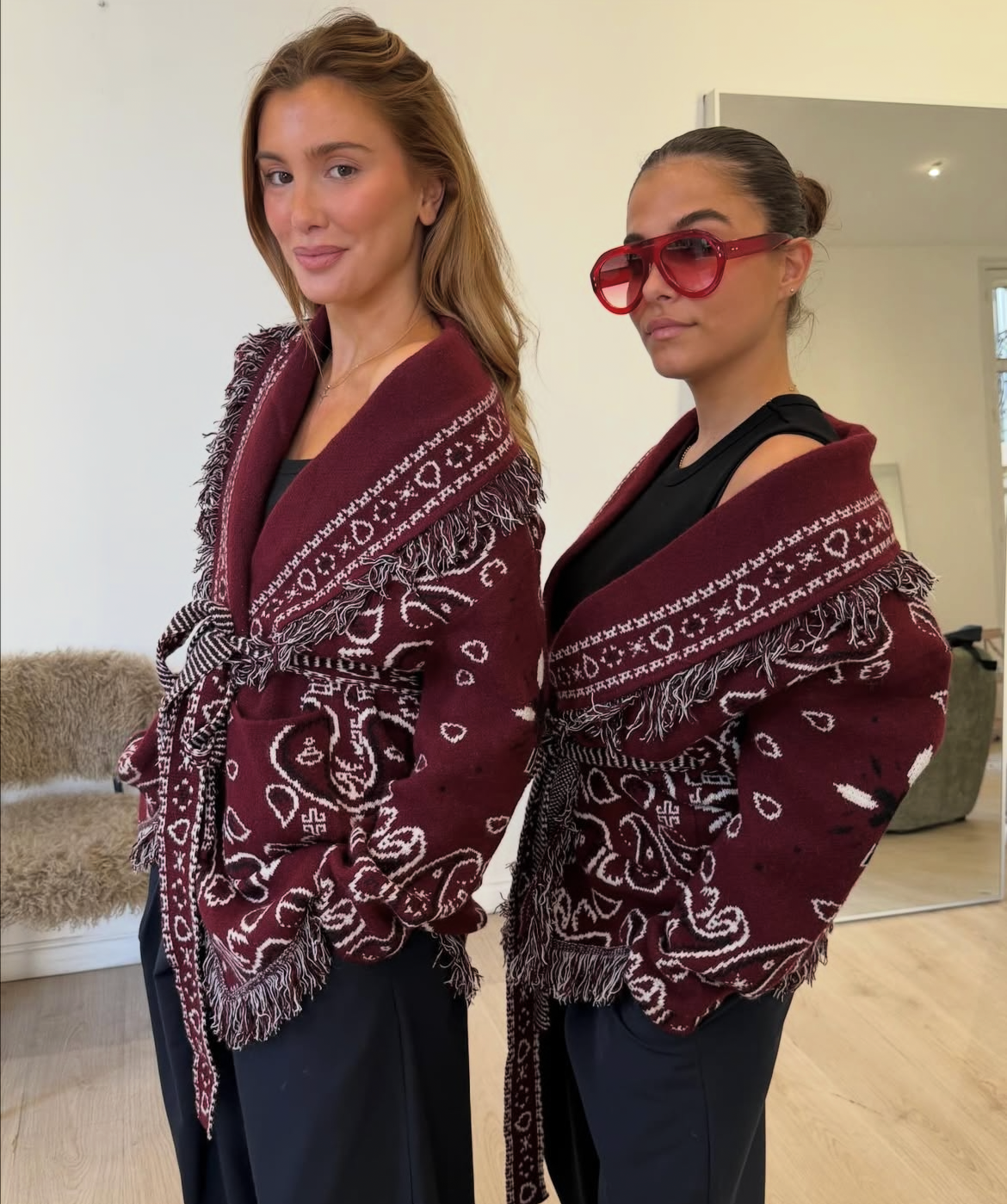 Jacket bandana burgundy