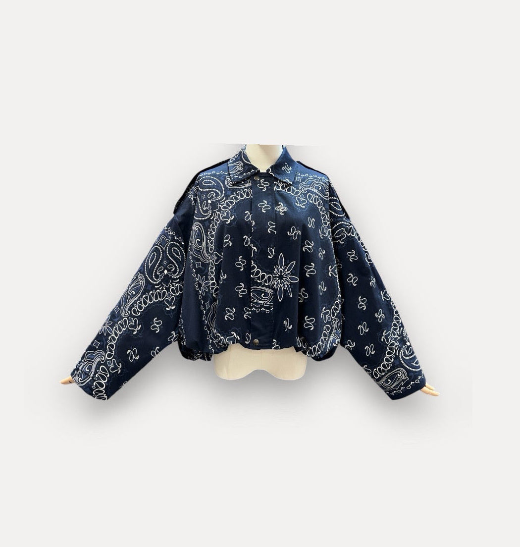 Jacket bandana bomber navy