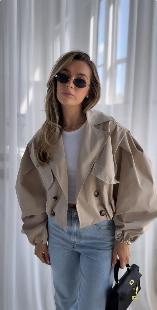 Trench jacket beige