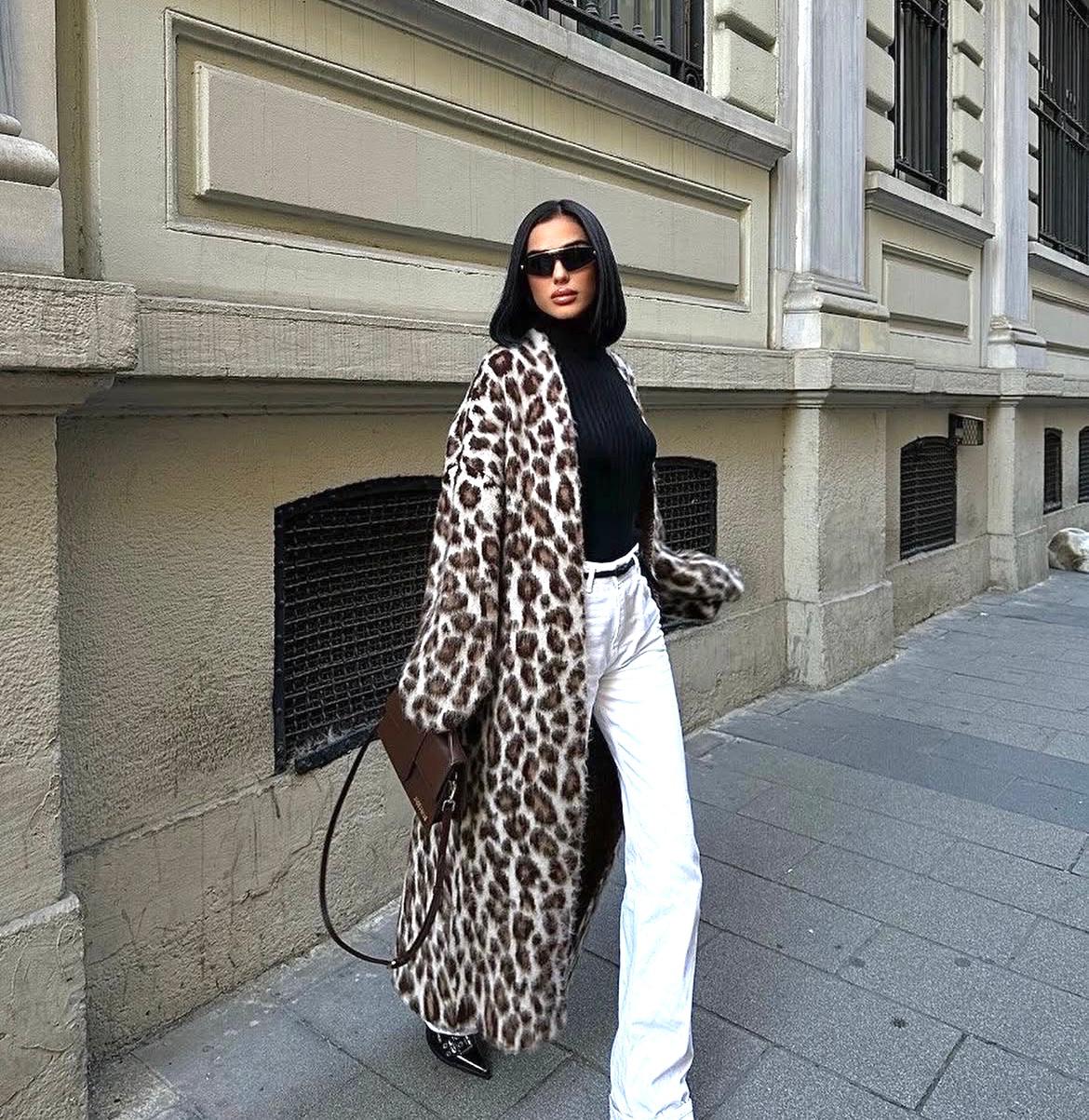 Leopard Fur Kimono